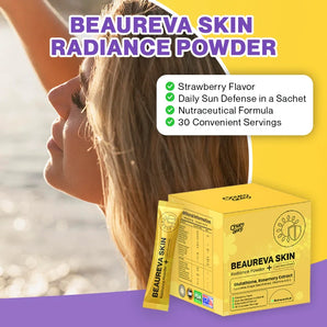 Beaureva Skin Radiance Powder | Inner Sunscreen & Daily Beauty Drink for UV Protection, Brightening & Anti-Aging Support