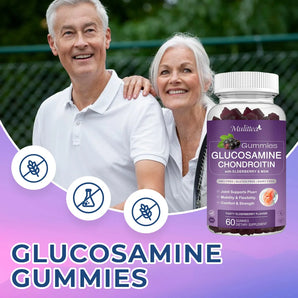 Glucosamine Chondroitin Gummies - Extra Strength Joint Support Supplement for Natural Joint, Antioxidant Immune Support