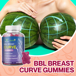 BBL Breast Curve Gummies - Dietary Supplement for Breast Enlargement, Overall Health Support, and Hormonal Balance