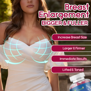 BBL Breast Curve Gummies - Dietary Supplement for Breast Enlargement, Overall Health Support, and Hormonal Balance