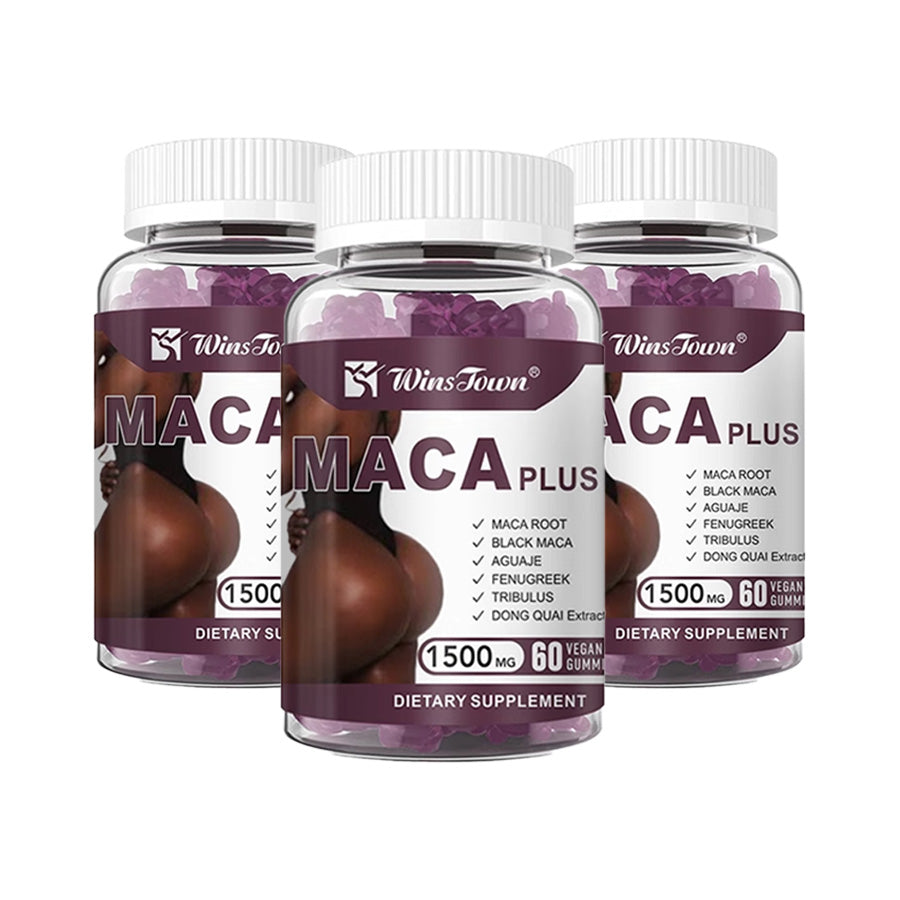 Maca Plus Gummies (1500mg) | Dietary Supplement for Butt Enlargement, Hips Enhancement, and Hormonal Balance