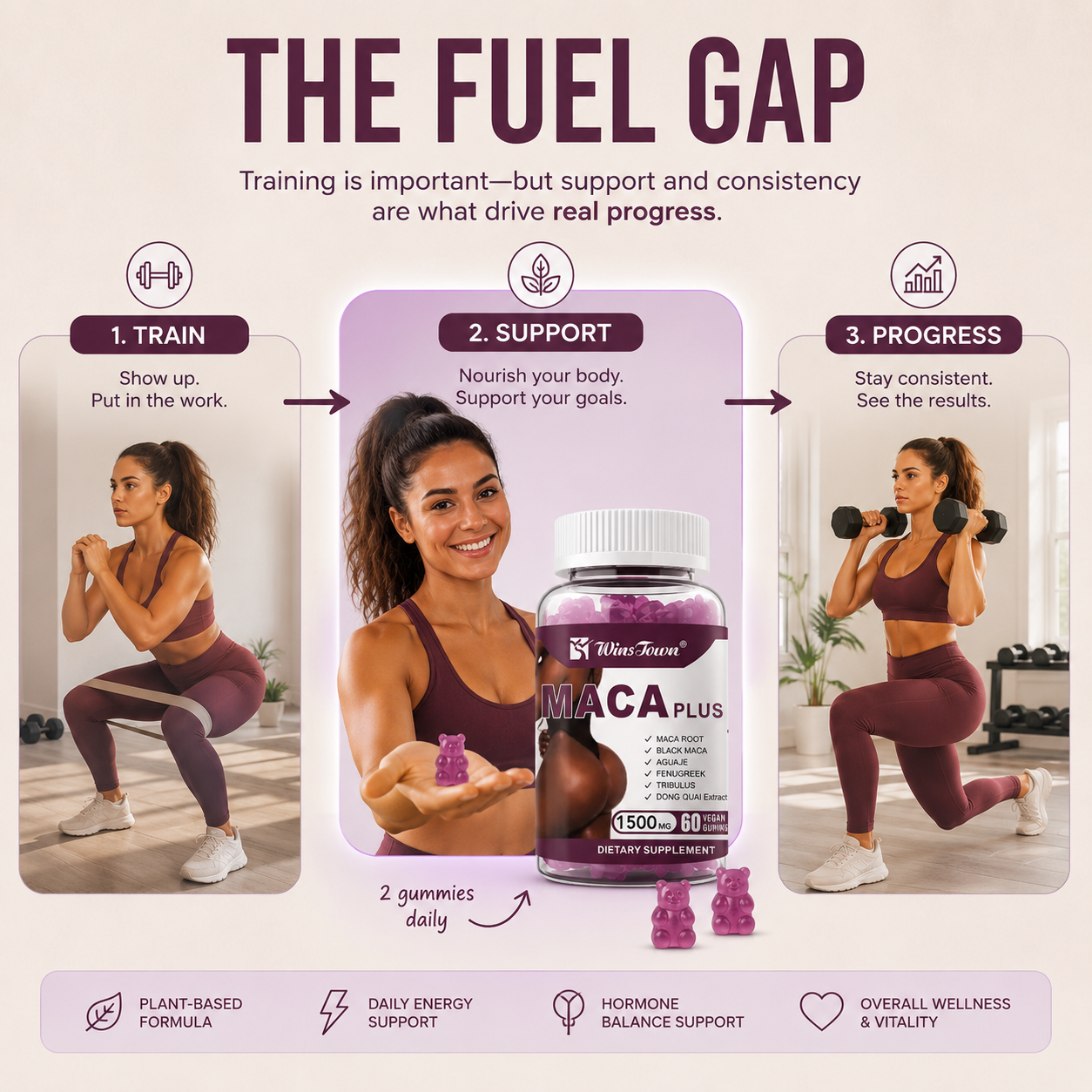Maca Plus Gummies 1500mg – Women’s Daily Wellness